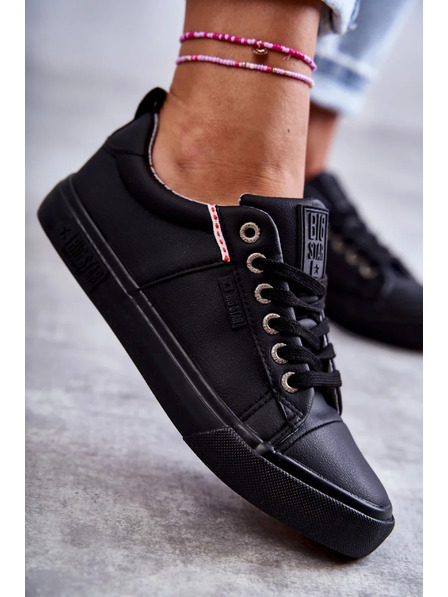 BIG STAR SHOES Dámské kožené tenisky Big Star – černé