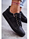 BIG STAR SHOES Dámské kožené tenisky Big Star – černé