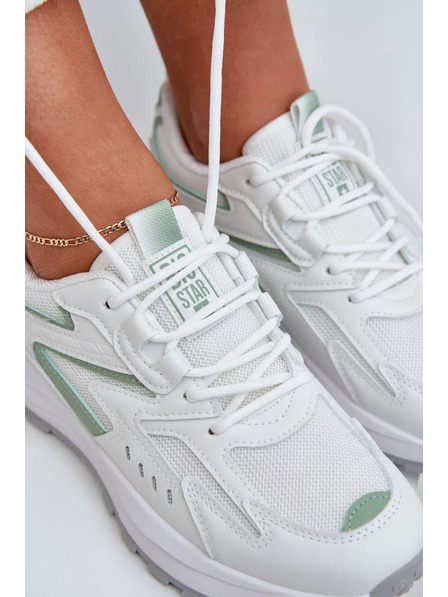 BIG STAR SHOES Dámské sportovní boty Big Star HI-POLY SYSTEM – bílá/mátová