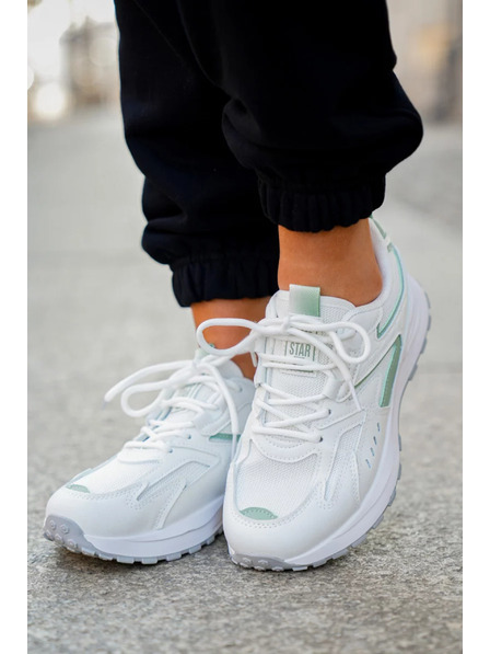 BIG STAR SHOES Dámské sportovní boty Big Star HI-POLY SYSTEM – bílá/mátová