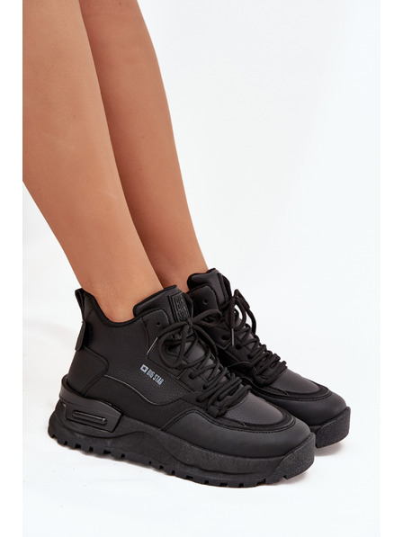 BIG STAR SHOES Dámské sportovní boty na platformě Big Star – černé