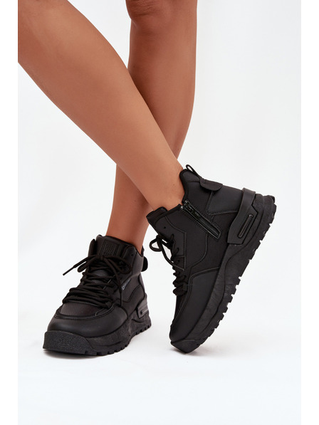 BIG STAR SHOES Dámské sportovní boty na platformě Big Star – černé