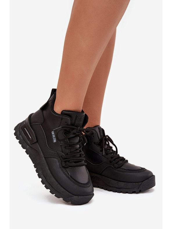 BIG STAR SHOES Dámské sportovní boty na platformě Big Star – černé