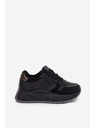 BIG STAR SHOES Dámské zateplené tenisky na platformě Big Star HI-POLY SYSTEM – černé