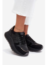 BIG STAR SHOES Dámské zateplené tenisky na platformě Big Star HI-POLY SYSTEM – černé