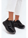 BIG STAR SHOES Dámské zateplené tenisky na platformě Big Star HI-POLY SYSTEM – černé
