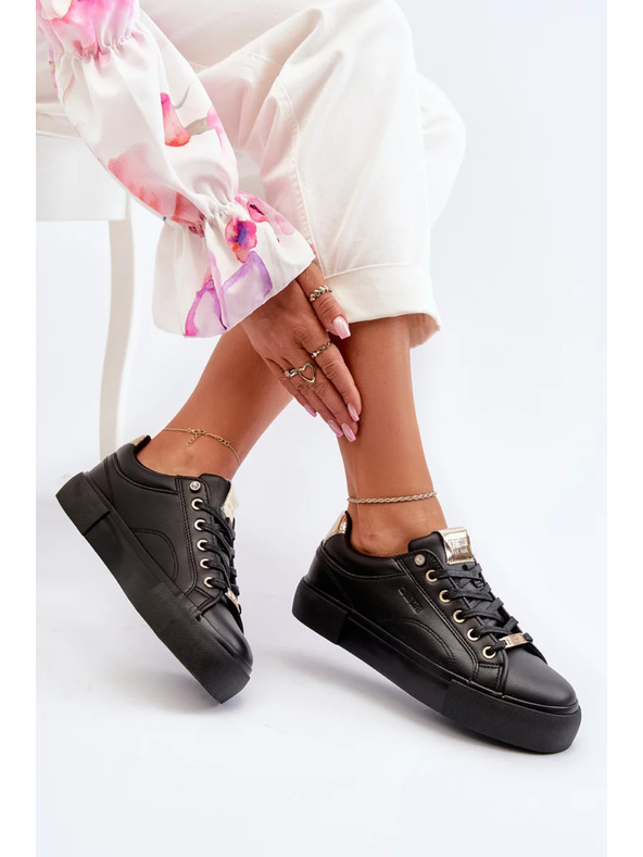 BIG STAR SHOES Dámské tenisky Big Star – černé