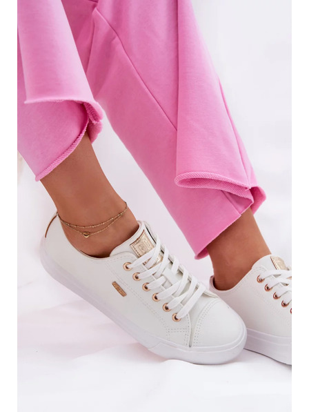 BIG STAR SHOES Dámské tenisky z ECO kůže Big Star – bílé