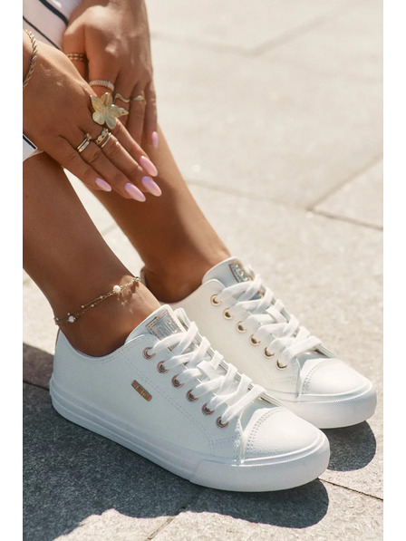 BIG STAR SHOES Dámské tenisky z ECO kůže Big Star – bílé