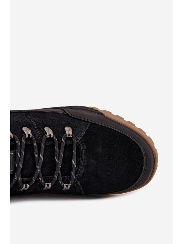 BIG STAR SHOES Pánské semišové trekingové boty Big Star – černé
