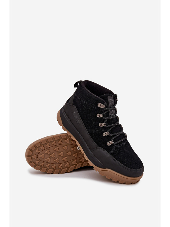 BIG STAR SHOES Pánské semišové trekingové boty Big Star – černé