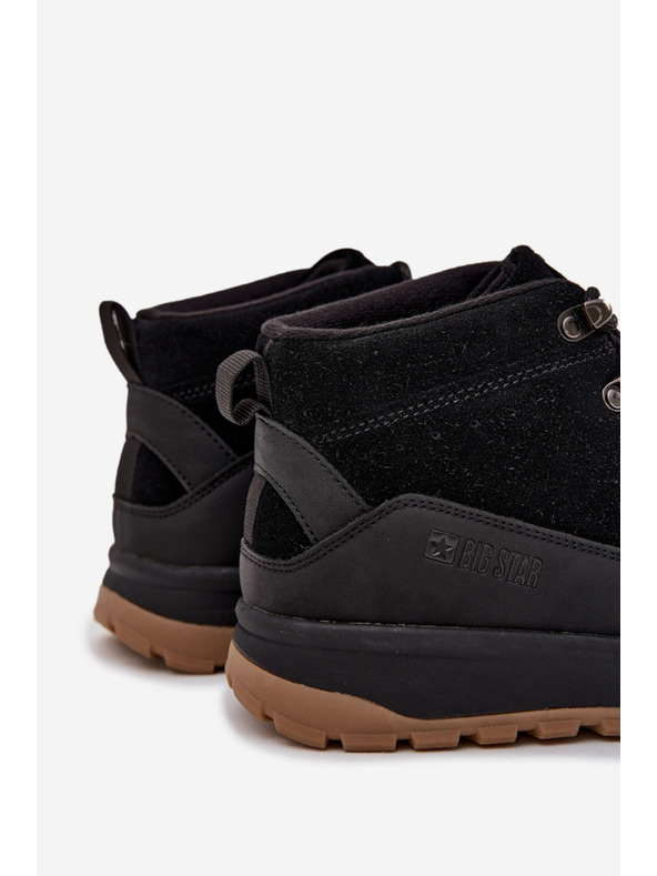 BIG STAR SHOES Pánské semišové trekingové boty Big Star – černé