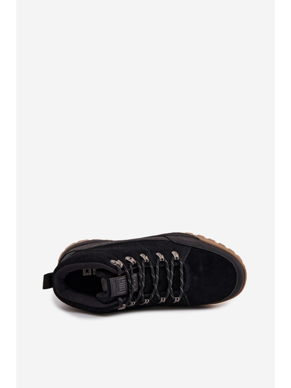BIG STAR SHOES Pánské semišové trekingové boty Big Star – černé