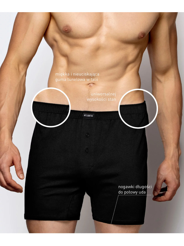 Atlantic 2-PACK Bokserki męskie luźne,
