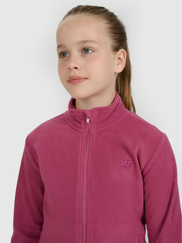 4F Dívčí fleecová mikina 4F