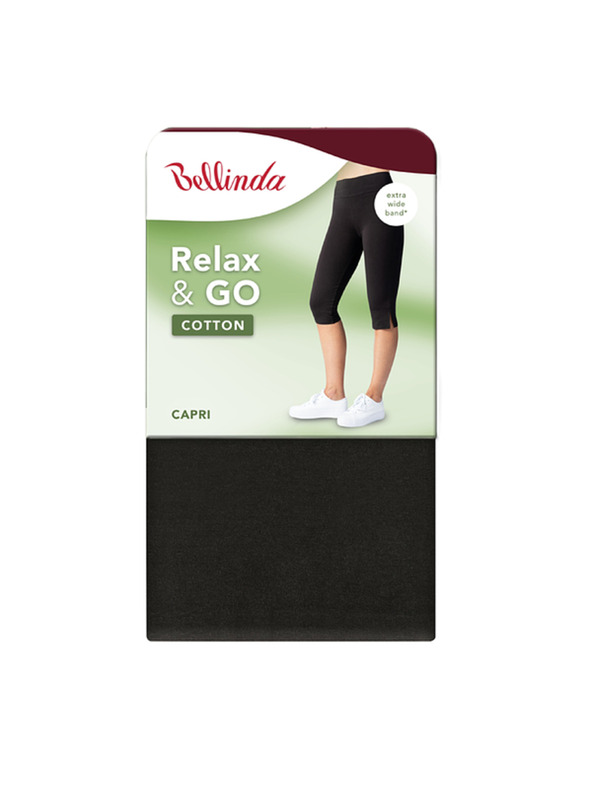 Bellinda RELAX & GO COTTON CAPRI - Dámské bavlněné capri - černá