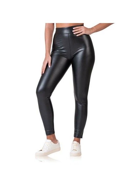 Bellinda RELAX & GO LEATHEROPTIC LEGGINGS - Dámské legíny koženého vzhledu - černá