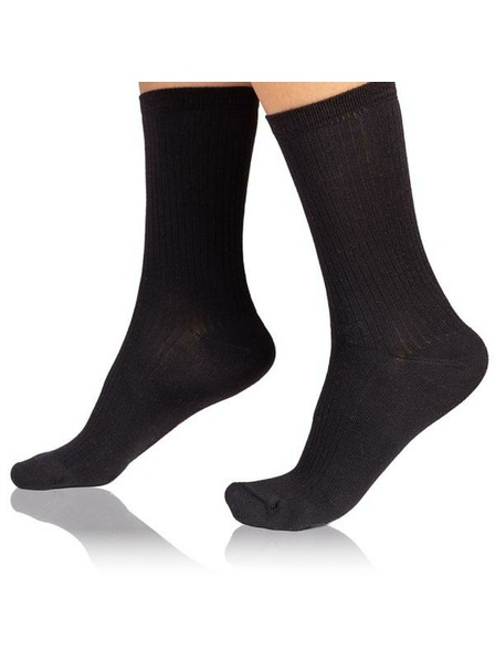 Bellinda FANCY RIB MODAL SOCKS - Dámské ponožky z modalu - černá