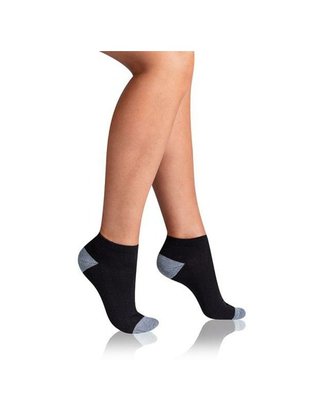 Bellinda SPORT WOMEN IN-SHOE 3x - Dámské sportovní kotníkové ponožky 3 páry - černá