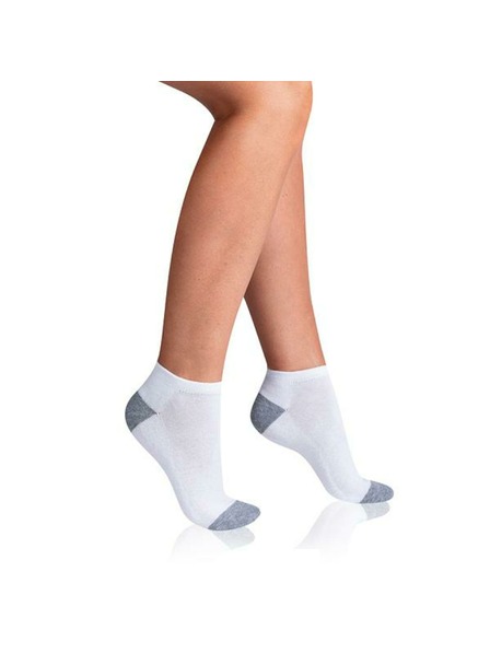Bellinda SPORT WOMEN IN-SHOE 3x - Dámské sportovní kotníkové ponožky 3 páry - bílá