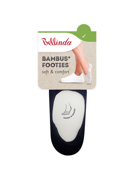 Bellinda BAMBUS FOOTIES SOCKS - Bambusové velmi nízké dámské ponožky - černá