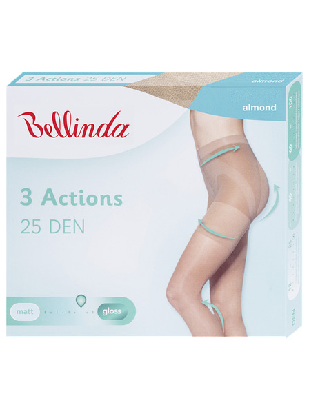 Bellinda 3ACTIONS 25 DEN - Formující punčochové kalhoty - almond