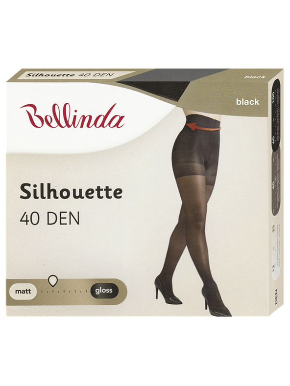 Bellinda SILHOUETTE 40 DEN - Tvarující punčochové kalhoty bez zesíleného sedu - černá