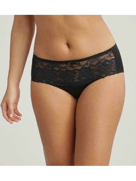 Playtex PLAYTEX RCS FLOWER ELEGANCE MIDI BRIEF - Dámské krajkové kalhotky - černá