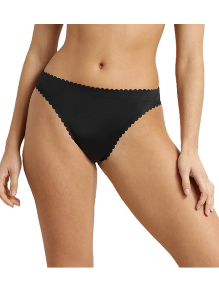 DIM DIM BODY TOUCH DAILY STRING - Dámské bezešvé kalhotky - černá