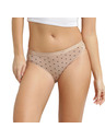 DIM DIM LES POCKETS COTTON SLIP 3x - Dámské bavlněné kalhotky 3 ks - bílá - světle hnědá - černá
