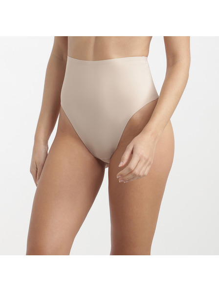 DIM DIM INVISIBLE MID WAIST THONG - Dámská tanga s vyšším pasem - tělová