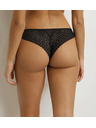 DIM DIM DAILY DENTELLE THONG - Dámská krajková tanga - černá