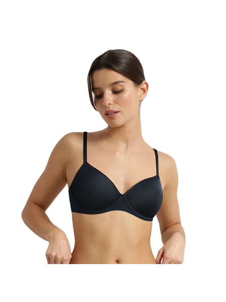 DIM DIM INVISIBLE WIRELESS PADDED BRA - Dámská hladká podprsenka bez kostic - černá