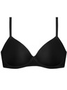DIM DIM INVISIBLE WIRELESS PADDED BRA - Dámská hladká podprsenka bez kostic - černá