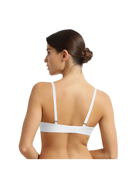 DIM DIM INVISIBLE WIRELESS PADDED BRA - Dámská hladká podprsenka bez kostic - bílá