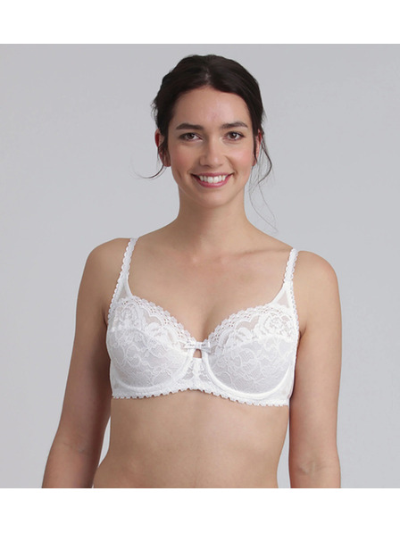 Playtex PLAYTEX RCS UNDERWIRE BALCONETTE BRA - Dámská krajková podprsenka s kosticí - bílá