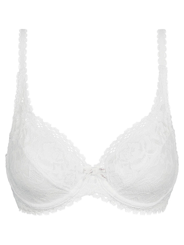 Playtex PLAYTEX RCS FLOWER ELEGANCE UNDERWIRE BRA - Dámská krajkovaná podprsenka s kosticí - bílá