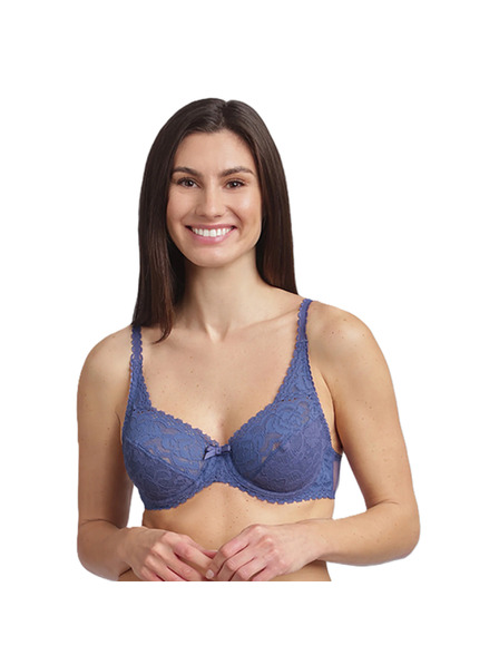 Playtex PLAYTEX RCS FLOWER ELEGANCE UNDERWIRE BRA - Dámská krajkovaná podprsenka s kosticí - světle modrá