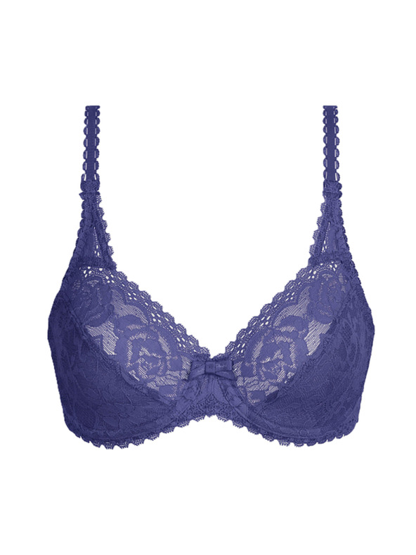 Playtex PLAYTEX RCS FLOWER ELEGANCE UNDERWIRE BRA - Dámská krajkovaná podprsenka s kosticí - světle modrá