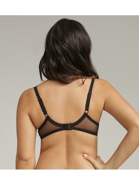 Playtex PLAYTEX RCS FLOWER ELEGANCE UNDERWIRE BRA - Dámská krajkovaná podprsenka s kosticí - černá
