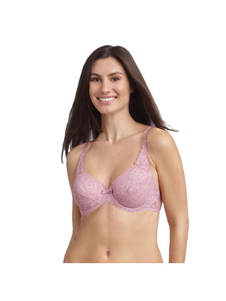 Playtex PLAYTEX RCS FLOWER ELEGANCE UNDERWIRE BRA - Dámská krajkovaná podprsenka s kosticí - růžová