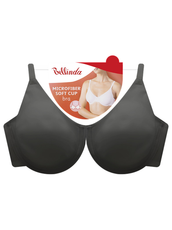 Bellinda MICROFIBRE PADDED BRA - Dámská vyztužená podprsenka - černá