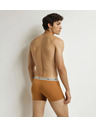 DIM DIM GOTS COTTON STRETCH BOXER 3x - Pánské boxerky z bio bavlny 3ks - oranžová - tmavě zelená - světle hnědá