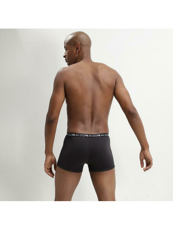 DIM DIM COTTON STRETCH BOXER 3x - Pánské boxerky 3 ks - černá