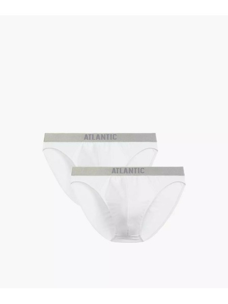 Atlantic Pánské přiléhavé boxerky ATLANTIC - bílé
