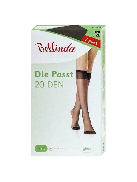 Bellinda DIE PASST KNEE-HIGHS 20 DEN - Dámské matné silonkové podkolenky - černá