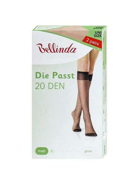 Bellinda DIE PASST KNEE-HIGHS 20 DEN - Dámské matné silonkové podkolenky - almond