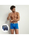 DIM DIM SPORT MICROFIBRE BOXER 3x - Pánské sportovní boxerky 3 ks - černá - modrá