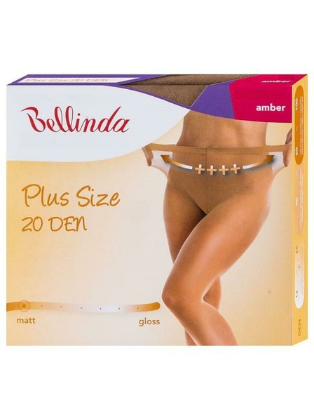 Bellinda Tělové punčochové kalhoty Bellinda PLUS SIZE 20 DEN