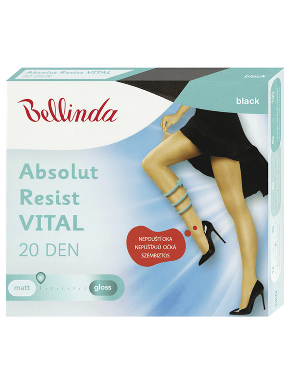 Bellinda Černé dámské punčochové kalhoty Bellinda 20 DEN ABSOLUT RESIST VITAL